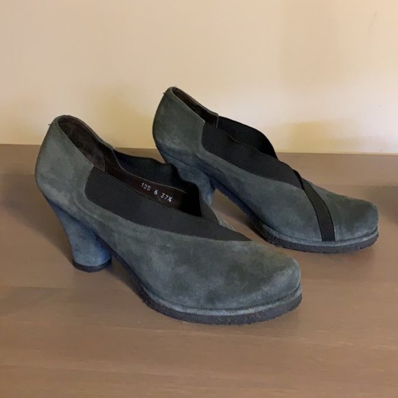 Audley London Smoky Sage Suede Ankle Booties - Women’s Size 37.5 - Picture 4 of 12